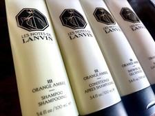 Lanvin ORANGE AMBRE Set- Shampoo, Conditioner, Shower Gel, Lotion 3.4 fl oz