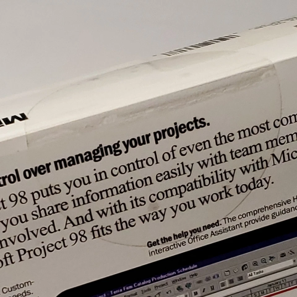 Microsoft Project 98 Full Version Sample For PC Maybe New - Image 4 of 4