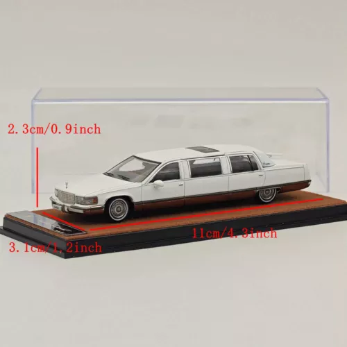 1/64 Cadillac Fleetwood Extended Edition White Alloy Diecast Modellauto - Bild 8 von 9