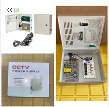 CCTV Power Supply Input AC90V-264V 4Channel DC12V 5A Box CE ROHS