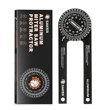 Saker Miter Saw Protractor|7 Inch Aluminum Protractor Angle Finder Featuring 