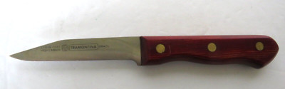 TRAMONTINA BRAZIL STAIN FREE HIGH CARBON 3'' PARING KNIFE CHEF PEEL COOK KITCHEN