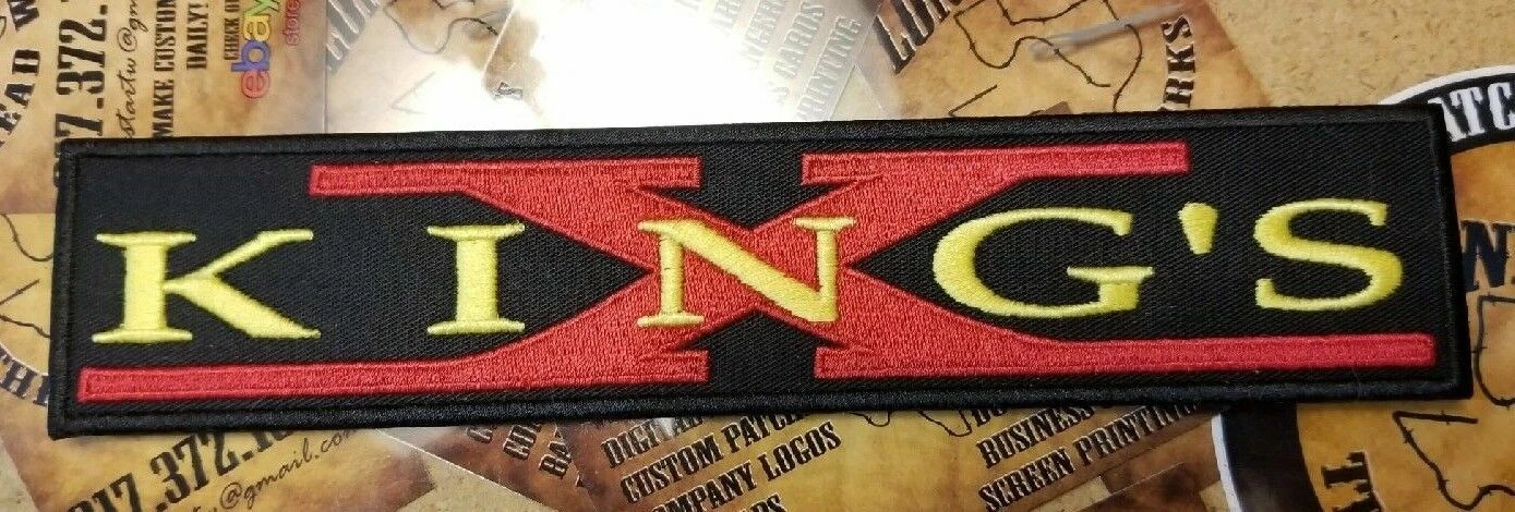 EXTRA LARGE EMBROIDERED KING'S X ROCK BAND PATCH (Please Read Ad)