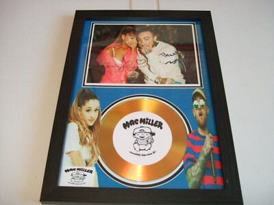 MAC MILLER   SIGNED  FRAMED  DISPLAY 357