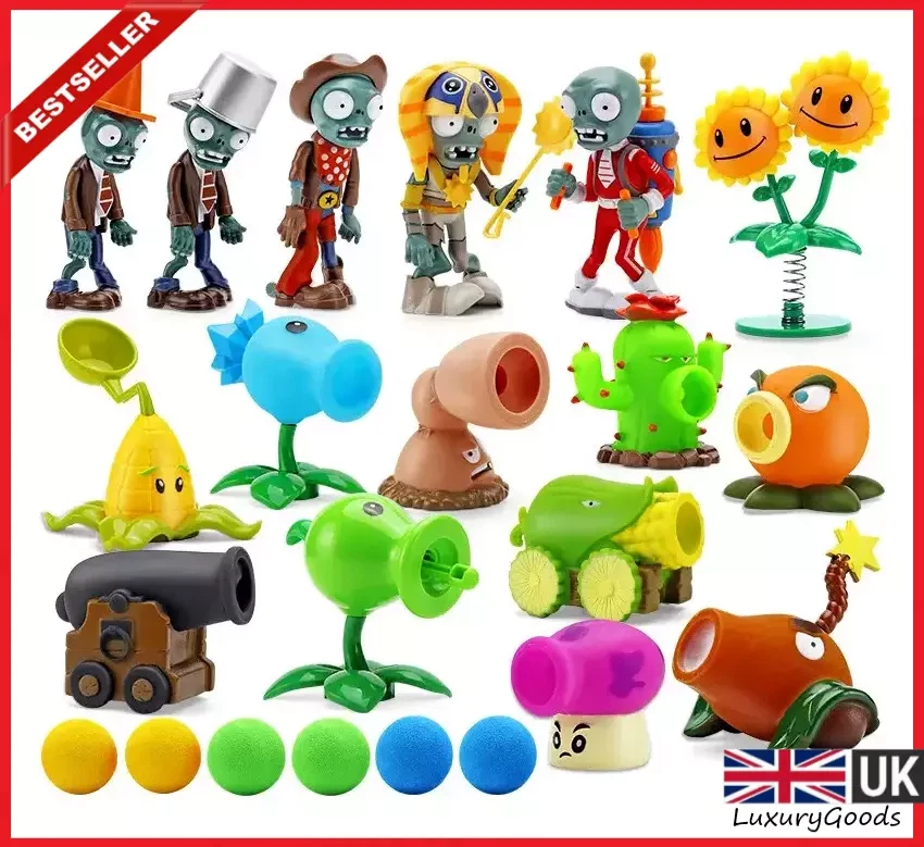 Plants VS Zombies Large Action Figure PVZ figurine Model Board Game Kids Toy Set