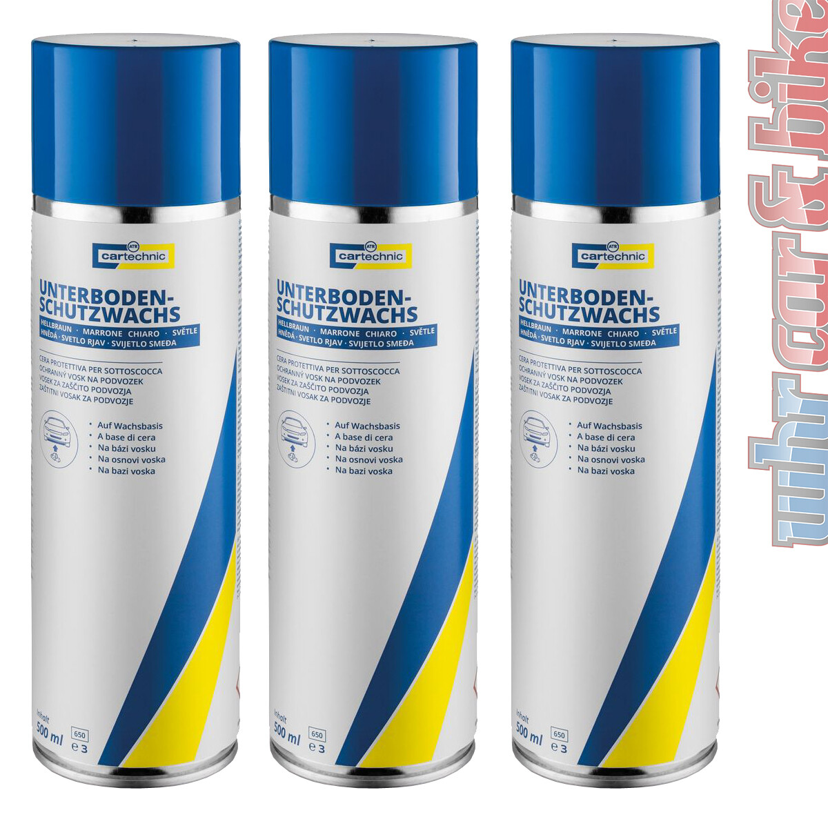 3x 500ml PRESTO UNTERBODENSCHUTZ WACHS UBS BRAUN ÜBERLACKIERBAR - Foto 8