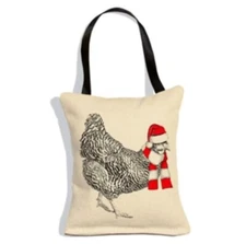 Eric & Christopher Chicken Christmas Ornament Mini Pillow Home Decoration