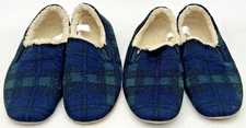 (2) PAIRS PENDELTON NOMAD SLIPPERS PLAID UNISEX SIZE SMALL M 4-6.5 W 5.5-8