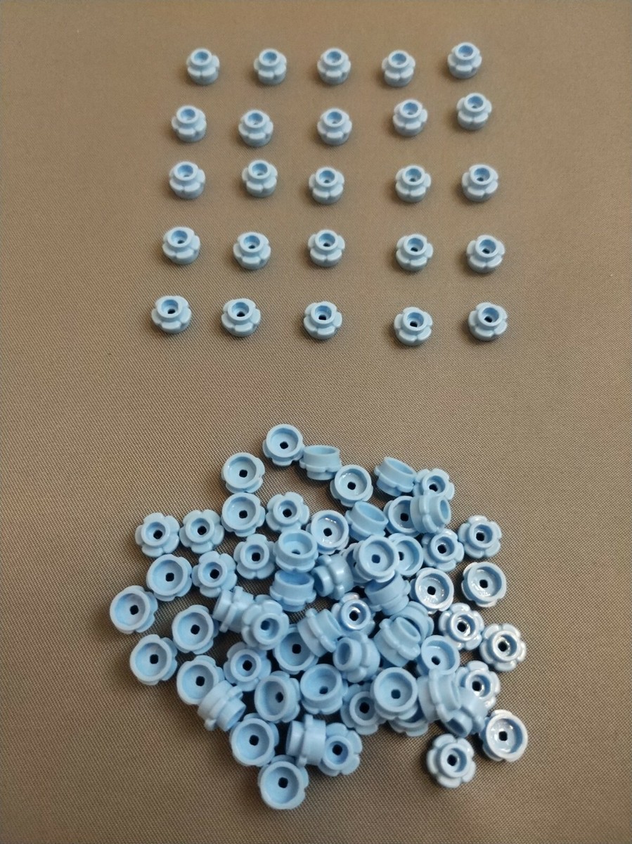 LEGO 1 X 1 Flower Stud -Lt. Blue- 6209683 (25 Count bag) New! | eBay