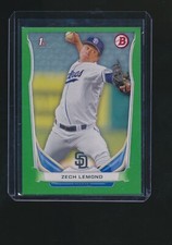 ZECH LEMOND 2014 BOWMAN GREEN RC PARALLEL 21/75 #DP64