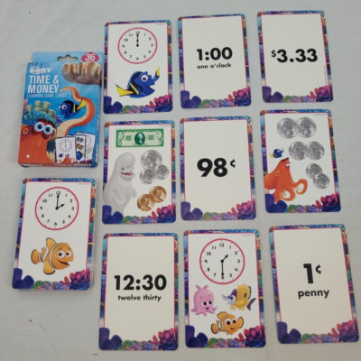 DISNEY FINDING DORY ~ Memory Match Game: Time & Money ~ Benton ~ c.2016