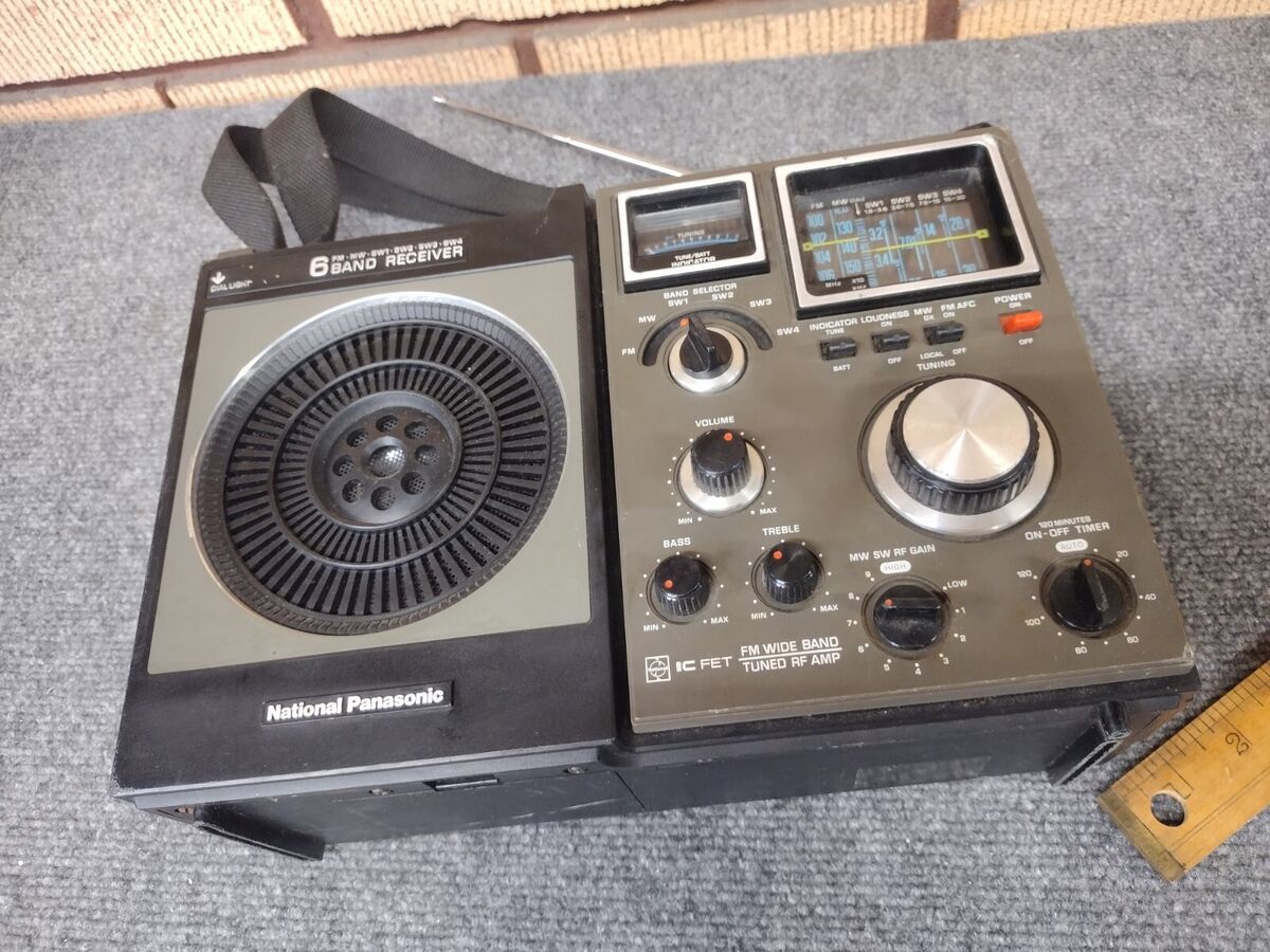 Panasonic 6 Band FM/AM/SW Portable Radio RF-1180 Works But Panasonic 6 Band FM/AM/SW Portable Radio RF-1180 Works But