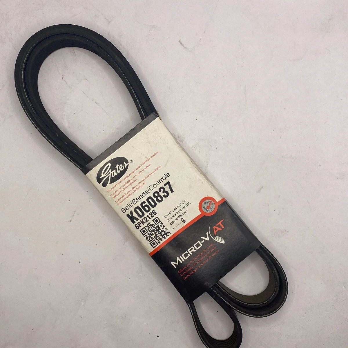 Gates K06837 Serpentine Belt Micro V 6PK2126 | eBay