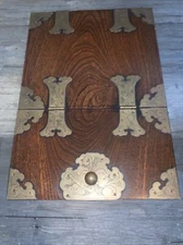 Vintage Chinese Travelling Vanity Mirror/Shaving Box 1930s