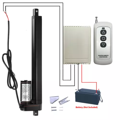Accionamiento lineal 12V 1500N 50mm ~ 1000mm actuador lineal motor eléctrico impermeable - Imagen 6 de 43