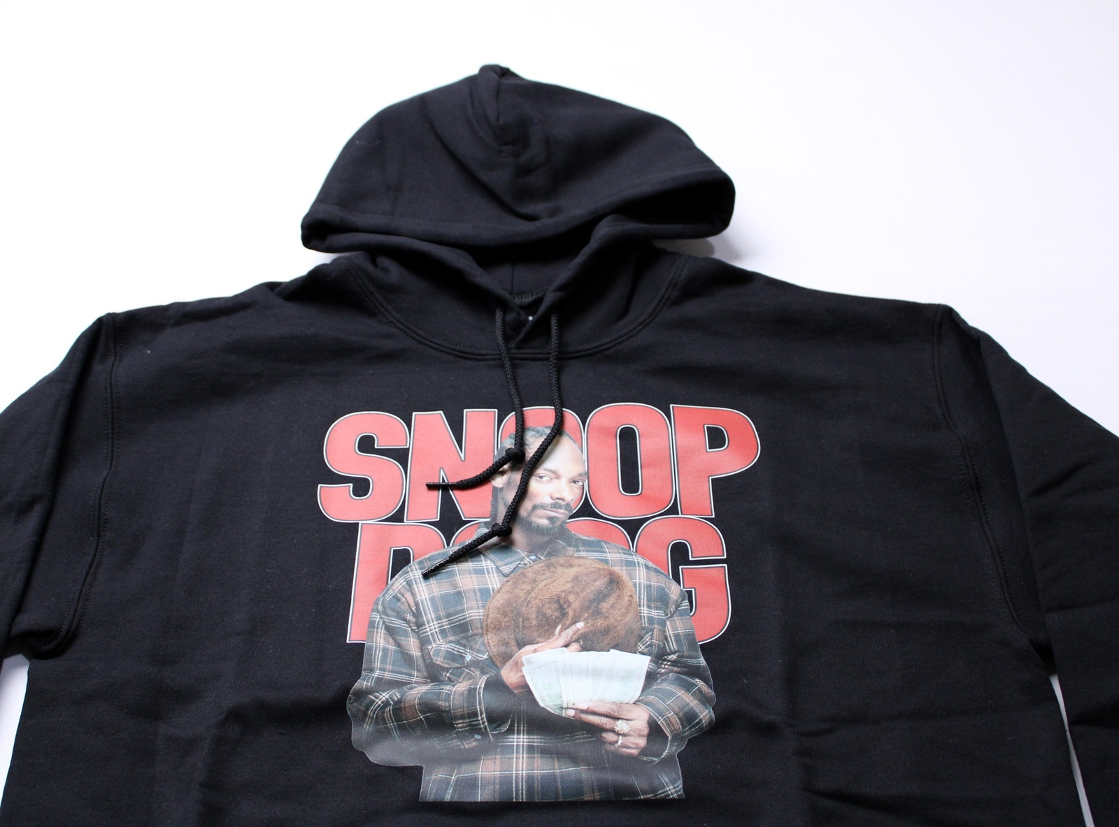 FILA Death Row Records Felpa con Cappuccio Uomo Manica Lunga Snoop Dogg CA4 Nero Medium
