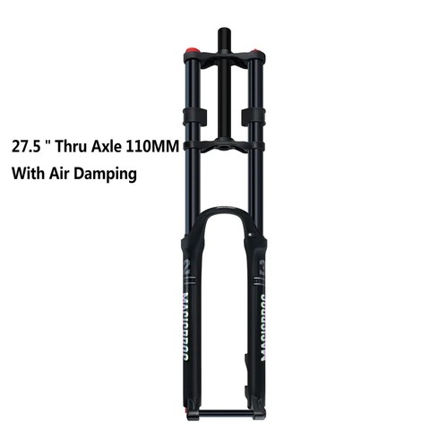26 27.5 29 Inch Double Crown Air Suspension Fork Thru Axle Mountain Bicycle Fork - Picture 14 of 44