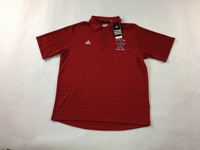 gym red polo shirt