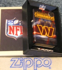 ZIPPO NFL TEAM LOGO Washington Commanders FOOTBALL 540 Lighter 46526 New SEALED