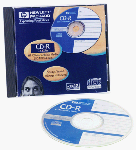 Hewlett Packard CD-R Recordable Rewriteable 650 MB 74min Data New FREE SHIPPING - Picture 1 of 1
