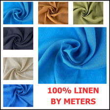 100 italian flax linen fabric lot by the yard sewing clothing for embroidery AB7