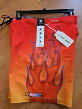 HURLEY X NASCAR MENS PHANTOM ECO NASCAR FLAMES BOARD SHORTS SIZE 34 18  NWT 75