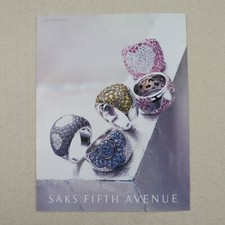 2000 Pasquale Bruni Gioielli Stampa Pubblicità Vintage Carta Ritaglio Saks Retrò