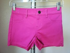 SO Girls Size 12 Denim Jean Pink Shorts Adjustable Waist New