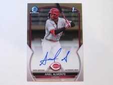 2023 Topps Bowman Ariel Almonte 1st Prospects Chrome Autograph Card Reds NM-M!!