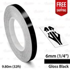 <!--F#f_0-->GLOSS BLACK Roll PIN STRIPE Car Striping Line TAPE Decal Adhesive Vinyl Sticker<!--F/-->