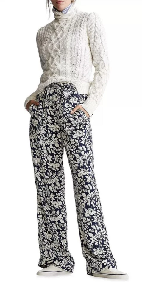 Pantalones florales de satén Polo Ralph Lauren
