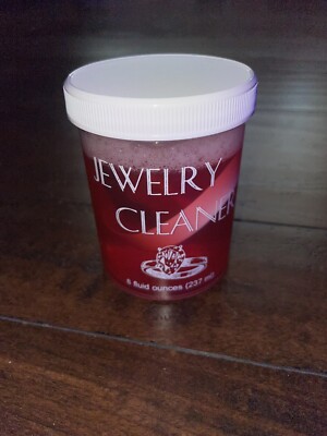 Jewelry Cleaner Solution 8oz Clean Gold, Diamonds, and Silver Safely.