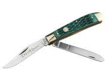 Boker Traditional Series 2.0 Trapper Jigged Green Bone Pocket Knife - 110831
