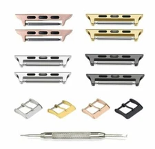 Apple Watch Band Adapters Lugs Connectors Buckle Hardware 38mm 40mm 42mm 44mm
