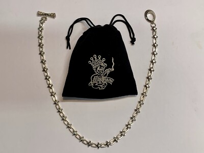 Authentic King Baby Studio .925 Sterling Silver Biker Necklace Chain Jewelry