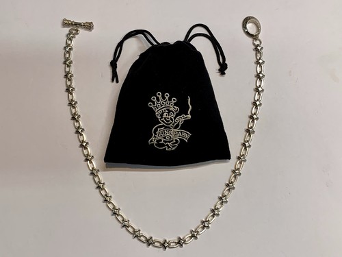 Authentic King Baby Studio 925 Sterling Silver 22" Crown Toggle Necklace 87.3g