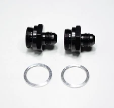 (Pair) 491952-BL Fragola -6 AN Male To 7/8" -20 Thread Holley Fuel Inlet Fitting