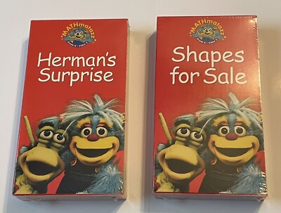2 MATHmatazz Kindergarten Educational Videos CTW Herman's Surprise 1998 ...