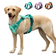 No Pull Dog Pet Harness Adjustable with Control Handle Reflective Breathable S-L