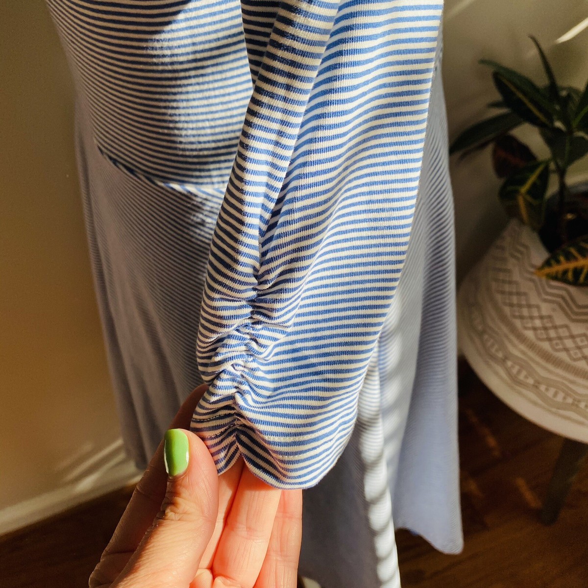 Matilda Jane Between The Lines Knit Dress Tulle Lined blue stripe Woman's M  | eBay