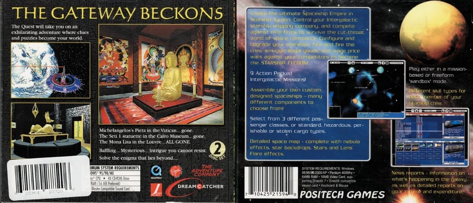 Starship Tycoon and Beyond Time Pc Brand New XP 2 Fun Full Version Games - Image 2 of 2