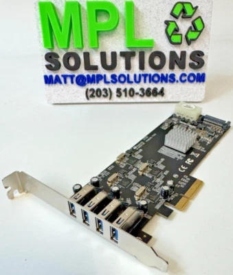 StarTech.com 4 Port USB 3.0 PCIe Card w/ 4 Dedicated 5Gbps Channels PEXUSB3S44V