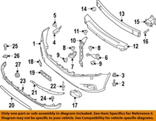 NISSAN OEM 13-20 JX35 Front Bumper Bumper Components-Bumper Bracket 622103JA0A