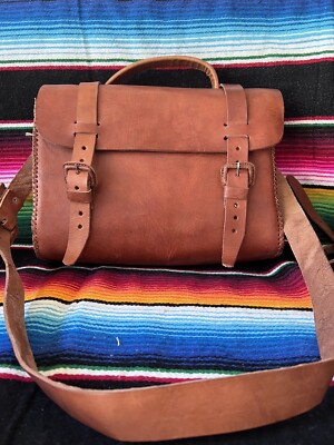 Leather Messenger Bag/crossbody/ Bolsa Artesanal/bolsa Mexicana