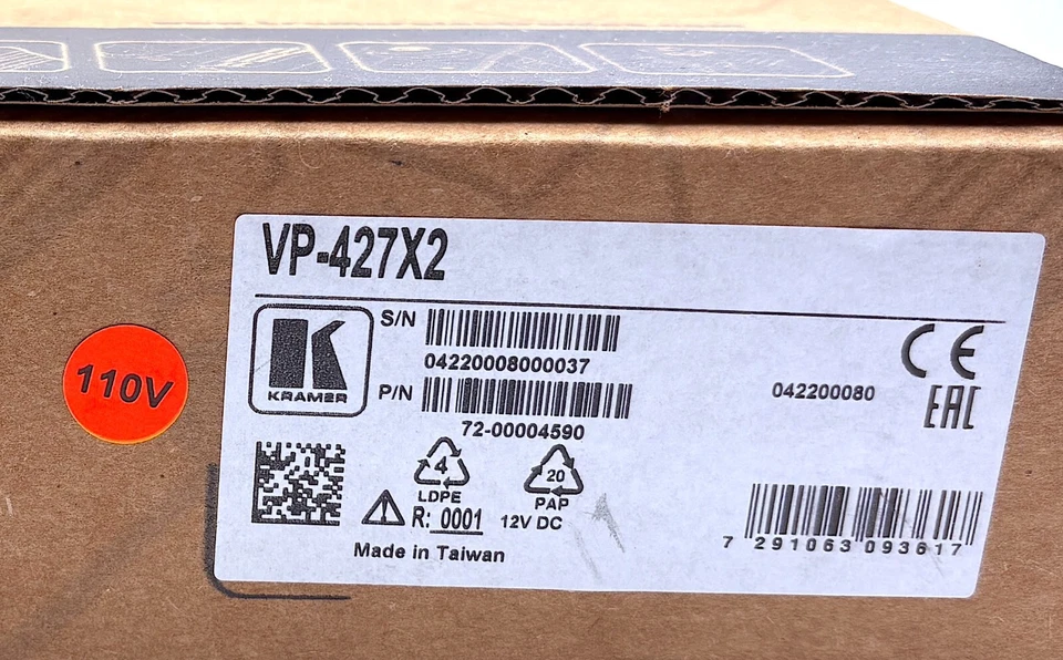 *NEW* Kramer VP-427X2 4K HDR HDBT Receiver Scaler Tool w/ HDBaseT & HDMI Inputs - Image 2 of 2