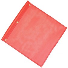 Orange Mesh Safety Flag With Gromets 18x18
