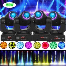 150W Moving Head Light RGB 8Gobo Beam LED Stage Spot Lighting DJ Disco Show DMX