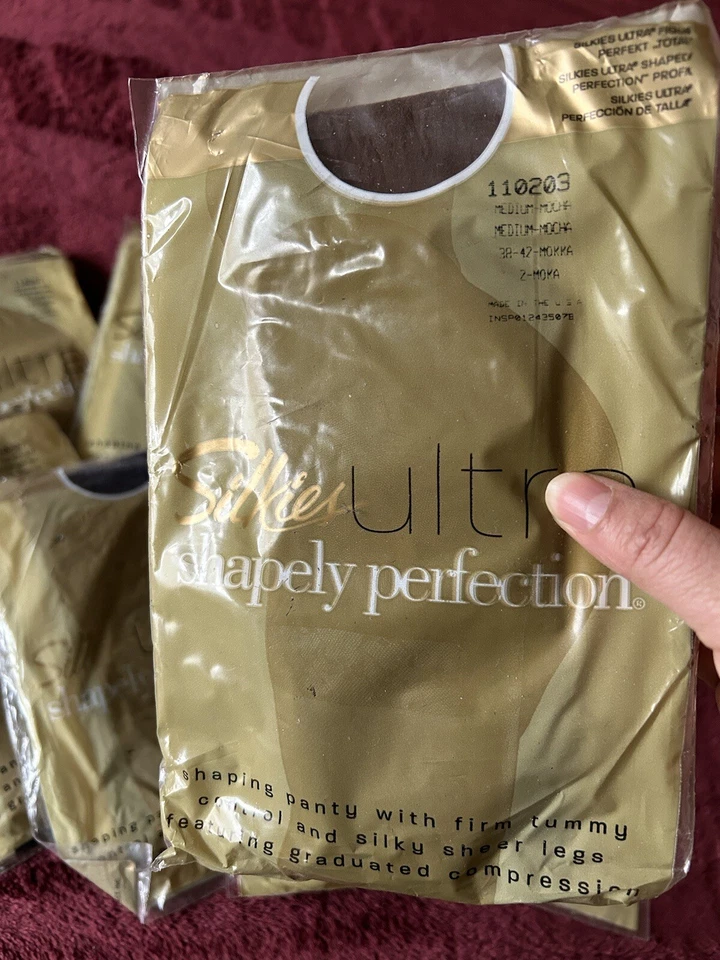 Pantimedias Silkies Ultra Shapely Perfection Azul Marino Oscuro/Moca Talla Mediana 8 Pares Foto 4 de 4