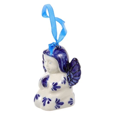 Ornement suspendu pour arbre de noël, pendentif d'ange en céramique, décoration - Photo 1/4