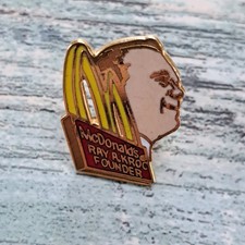 McDonald's Crew Employee Pin - Founder Ray Kroc Founder